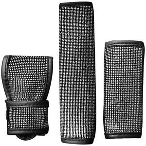 
Car interior supplies rhinestone-encrusted diamond four-season handbrake cover gear cover gear seat belt shoulder pad set summer women