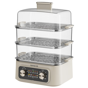 
Jiuyang electric steamer multi-function household steaming and stewing all-in-one pot four-layer stainless steel steamer steamer multi-layer GZ536