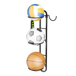 Hole-free wall-mounted basketball storage rack