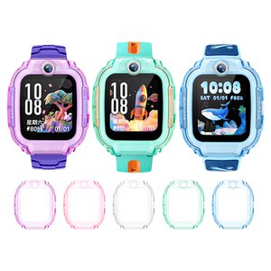 
Suitable for Xiao Genius Q3 protective case D5/U5/N5 protective case children's telephone watch case silicone transparent anti-fall anti-scratch soft case HD tempered film semi-pack student fashion special accessories