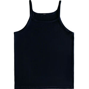 Tide Men's fashion solid color suspender muscle men's fitness vest thin band sexy bottoming tight casual vest Leica cotton
