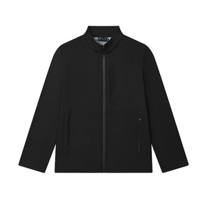 
FILA official men's woven jacket 2025 summer new business simple casual basic stand collar top