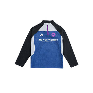 
Mountain boys' cationic warm long-sleeved T-shirt 2026 winter children's contrasting German velvet thickened bottoming shirt top