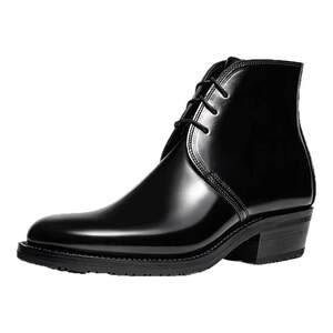 
DREAMBOX Junbo vibram cordovan leather high-top leather shoes handmade Goodyear George boots suit men's shoes wedding shoes