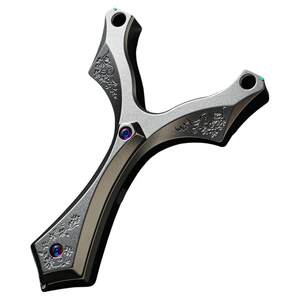 
Presas butterfly wing V8 all-titanium alloy carved slingshot ball flat rubber band outdoor adult accurate lightweight