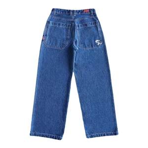 eihey, hey American street retro pocket embroidery hot girl versatile loose trousers high street casual jeans
