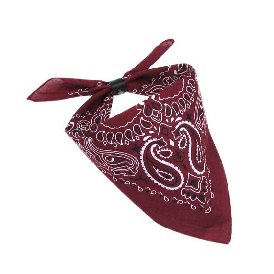 
Blood gang riding headscarf men's Baotou Y2K hot girl sports headband motorcycle outdoor wine red hip-hop square scarf women