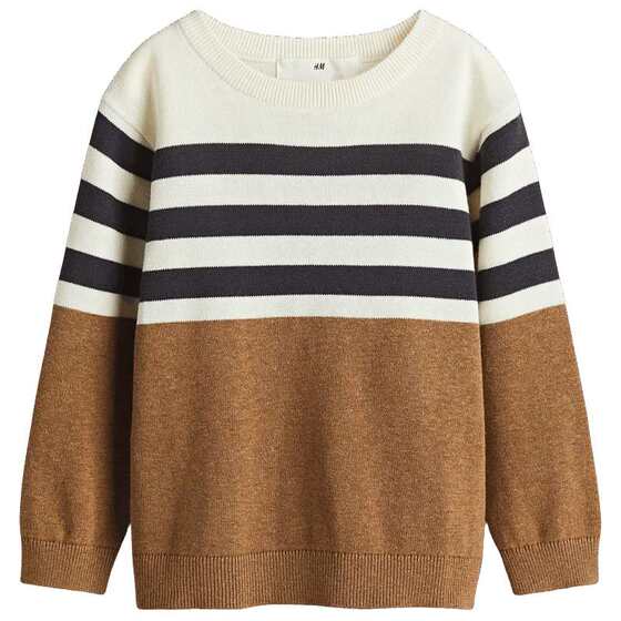 
HM children's clothing children's boys sweater spring striped round neck bottoming pullover sweater 1161567