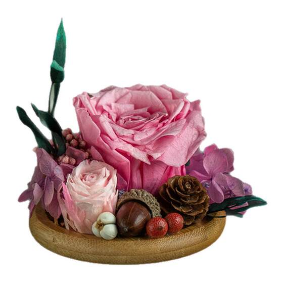 
Eternal Rose Car Aromatherapy 2026 New Car Creative Center Console Dried Flower Decoration Ornaments for Senior Girls