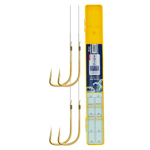 Jiuyan catfish golden sleeves are there is a thorns into a pinosiner line dual hook wild fishing and wound, genuine and tied short sub -line sleeve hooks
