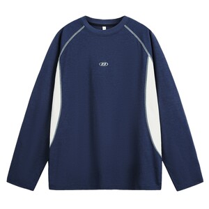 男士休闲运动长袖男t恤新款速干衣秋季上衣打底衫内搭骑行服美式