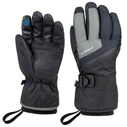 GLAMVILLA waterproof windproof and warm ski gloves