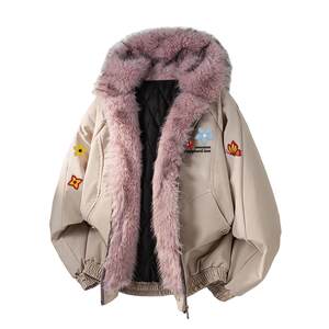 
Charles Heart American Retro Mountain Carving Plus Velvet Thickened Butterfly Flower Couple Hooded Cotton Jacket for Men