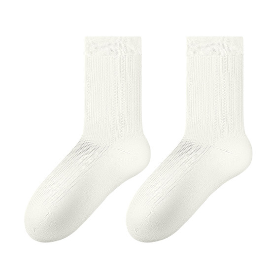 
Socks Women's Summer Thin Cotton Socks Mid-Tube Socks Pile Socks White Breathable Mesh Boneless Deodorant Sweat-absorbent Summer Socks