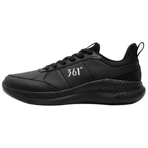 
361 Sports Shoes Men's Shoes 2026 Spring and Summer New Leather Waterproof Running Shoes Men's Shock Absorbing Black Casual Shoes