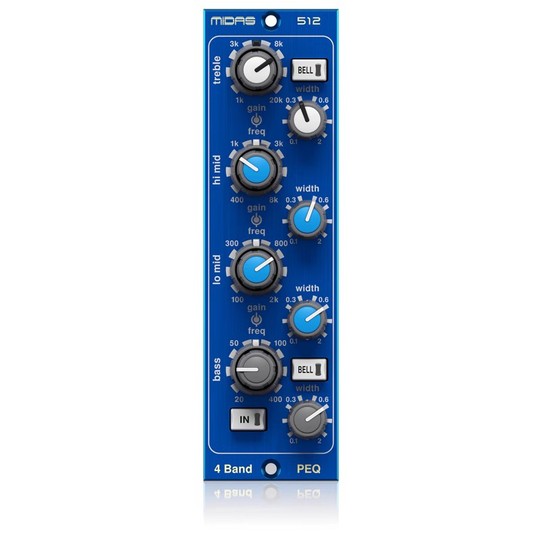 Behringer パラメトリックイコライザー 512 V2 - 500シリーズ EQ
