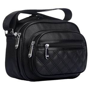 Women's soft leather cash register wallet multi -layer oblique span -shoulder mother bag multi -pocket middle -aged female casual backpack waterproof