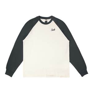 
SLAMBLE autumn and winter new color-blocking long-sleeved T-shirt men's round neck casual sports shooting suit sweat-absorbing and versatile fitness trend