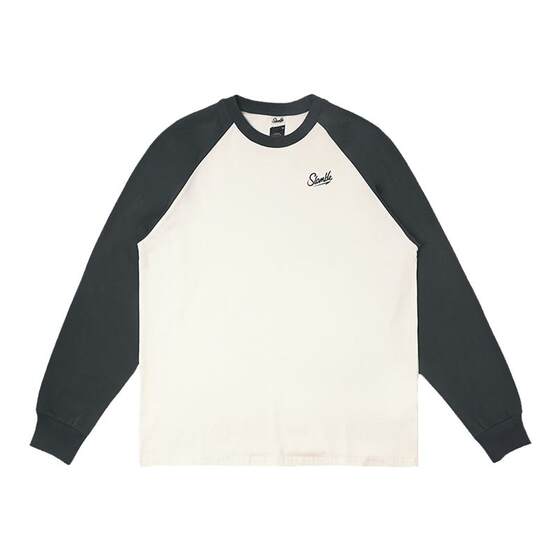 
SLAMBLE autumn and winter new color-blocking long-sleeved T-shirt men's round neck casual sports shooting suit sweat-absorbing and versatile fitness trend