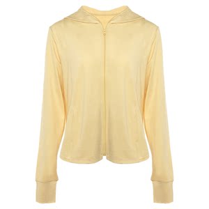 
Liaojin high-grade singed yarn sun protection clothing spring and summer long-sleeved primary color hooded outdoor sun protection clothing