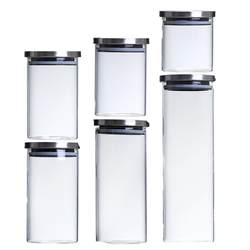 Sealed jar glass storage jar tea leaves lemon heat-resistant