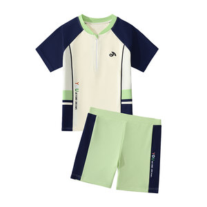 
Children's swimsuits for men, middle and large children split 2025 new boys and teenagers professional training swimsuit pants set