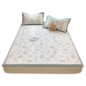 
Class A maternal and infant grade floral summer ice silk mat summer 2026 new machine washable air-conditioned soft mat bed sheet