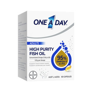 
Bayer OneADay Crystal Fish Oil 95% High Purity Omega3 rTG Structure Deep Sea Fish Oil Soft Capsule DHA