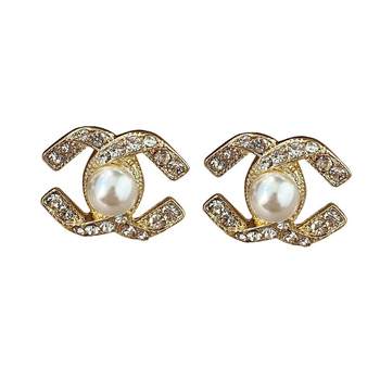 Lian Yinyin double C earrings Female spring and summer light luxury niche

