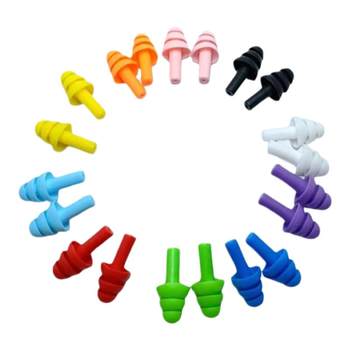 5 pairs of set earplugs for adults, silicone swimming special waterproof shampoo, prevent ear water from sleeping, prevent noise and sound insulation