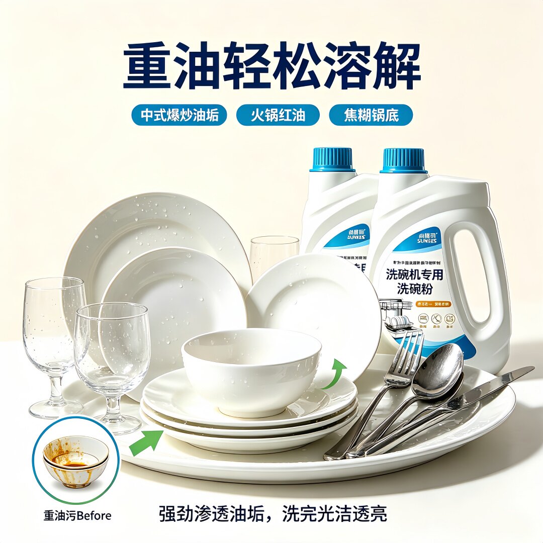 国产洗碗机耗材乙白洗碗粉使用心得