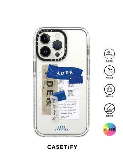 香港代购Casetify AderSticker贴纸联名适用iPhone13/12PM手机壳