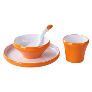 
Hotpot restaurant tableware set four-piece set melamine creative imitation porcelain restaurant restaurant plate bowl spoon bone sauce cup set commercial