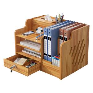 Thickened desktop file storage box table shelf multi -layer file box Folder folder drawer A4 file bar office supplies Daquan script book