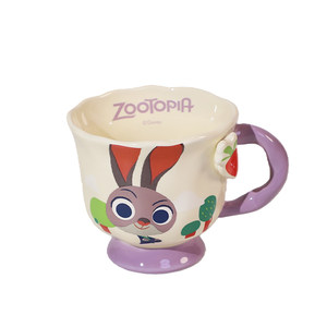 
Zootopia Ceramic Mug Women's Beautiful Birthday Gift Cute Breakfast Cup Souvenir Couple Water Cup