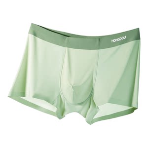 
Red bean ice silk underwear for boys, seamless summer thin breathable boxer briefs, antibacterial crotch, boys' air-conditioned boxer briefs