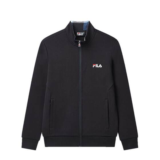 
FILA Fila men's knitted sports jacket spring and autumn casual simple zipper jacket men's stand-up collar jacket