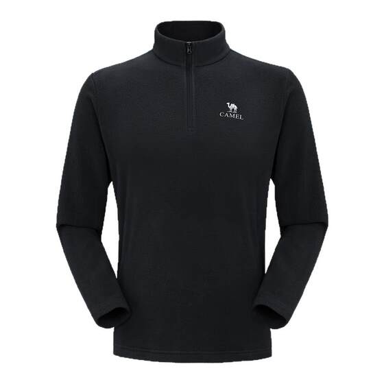 
Camel Men's Fleece Jacket Polar Fleece Top Outdoor Men's Mountaineering Warm Jacket Autumn and Winter Sports Jacket Liner