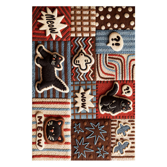 
2026 new retro entry floor mats, stain-resistant and easy to care for, cartoon animal door mats, entry hall carpets, high-end feel