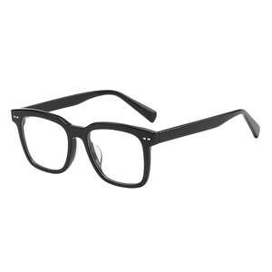 
Black frame glasses for men, myopia can be matched with color change and anti-blue radiation, big face, slimming square frame, women's frame