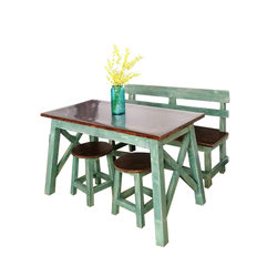 Old table rectangular solid American solid wood
