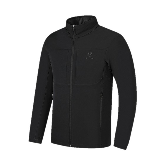 
Jordan Plus Velvet Warm Windbreaker Men's Soft Shell 2025 Winter New Stand Collar Waterproof Outdoor Mountaineering Charge Jacket