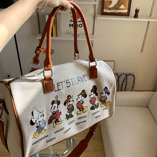 Вместительная и большая багажная сумка для путешествий, милая модная портативная система хранения для выхода на улицу