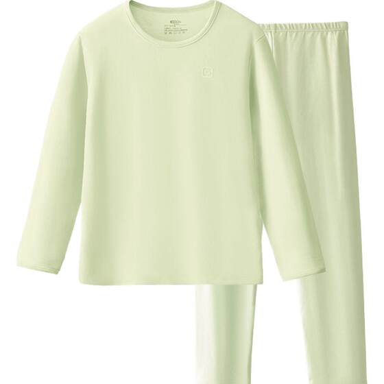 Red bean girl autumn clothes and long pants for girls, children's cotton thermal underwear set, junior high school and high school students' pure cotton sweater
