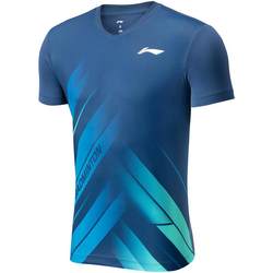 Li Ning Badminton Wear Club Series Men's and Women's Refreshing Quick-drying Breathable Antibacterial Competition Top T-shirt