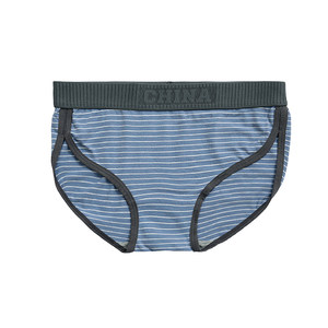 
3 women's pure cotton stripes antibacterial crotch comfortable and breathable mid-waist four-corner triangle sports loose large size underwear