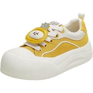 Tianmeiyi Fruit Cloud Thick Sole Heightening Big Toe Shoes Sports Board Shoes Women's Canvas Casual Shoes 2025 Autumn New Style