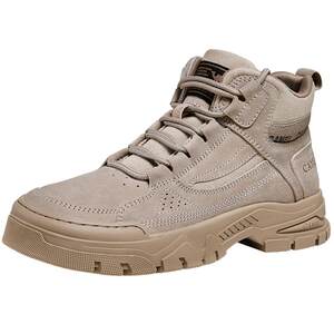 
Camel men's shoes Martin boots men's workwear increased thick sole mid-high top outdoor hiking shoes men's casual spring and autumn