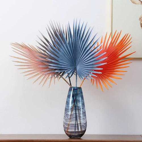 Ins nordic color net листья красные листья фальшивые деревья листья