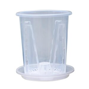 Transparent Qingshan control root pots of orchid water moss Water moss. Phalaenopsis flower pot plastic breathable hollow large flower pot home use